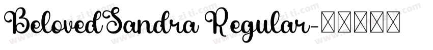 BelovedSandra Regular字体转换